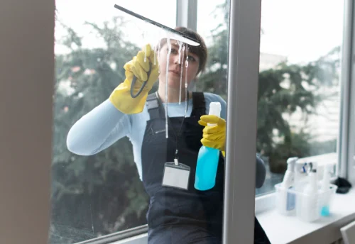 Nettoyage de vitres intérieures et extérieures à Mairé-Levescault